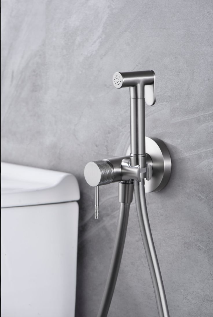 PRODUCTS imex line brushed nickel built in bidet taps